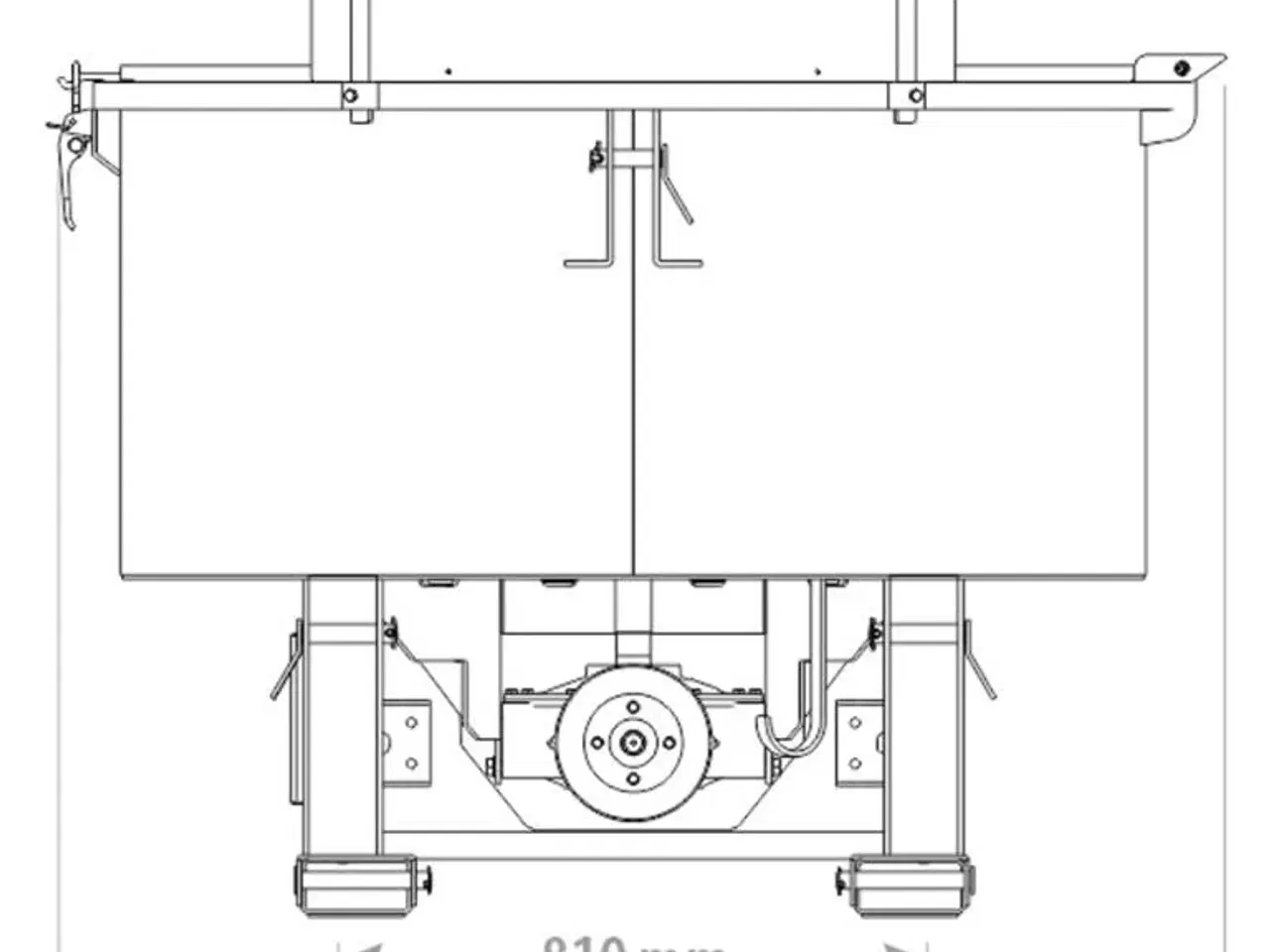 Billede 2 - Fk Maschinery Tvangsblander Pto UBCM800 - 800L