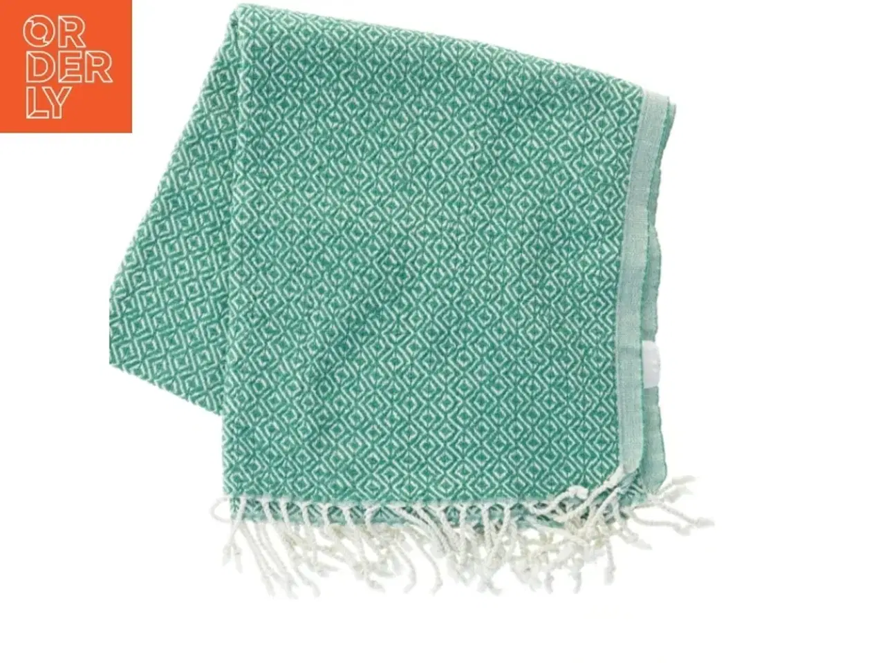 Billede 1 - Håndklæde med geometrisk mønster (str. 150x77 cm)