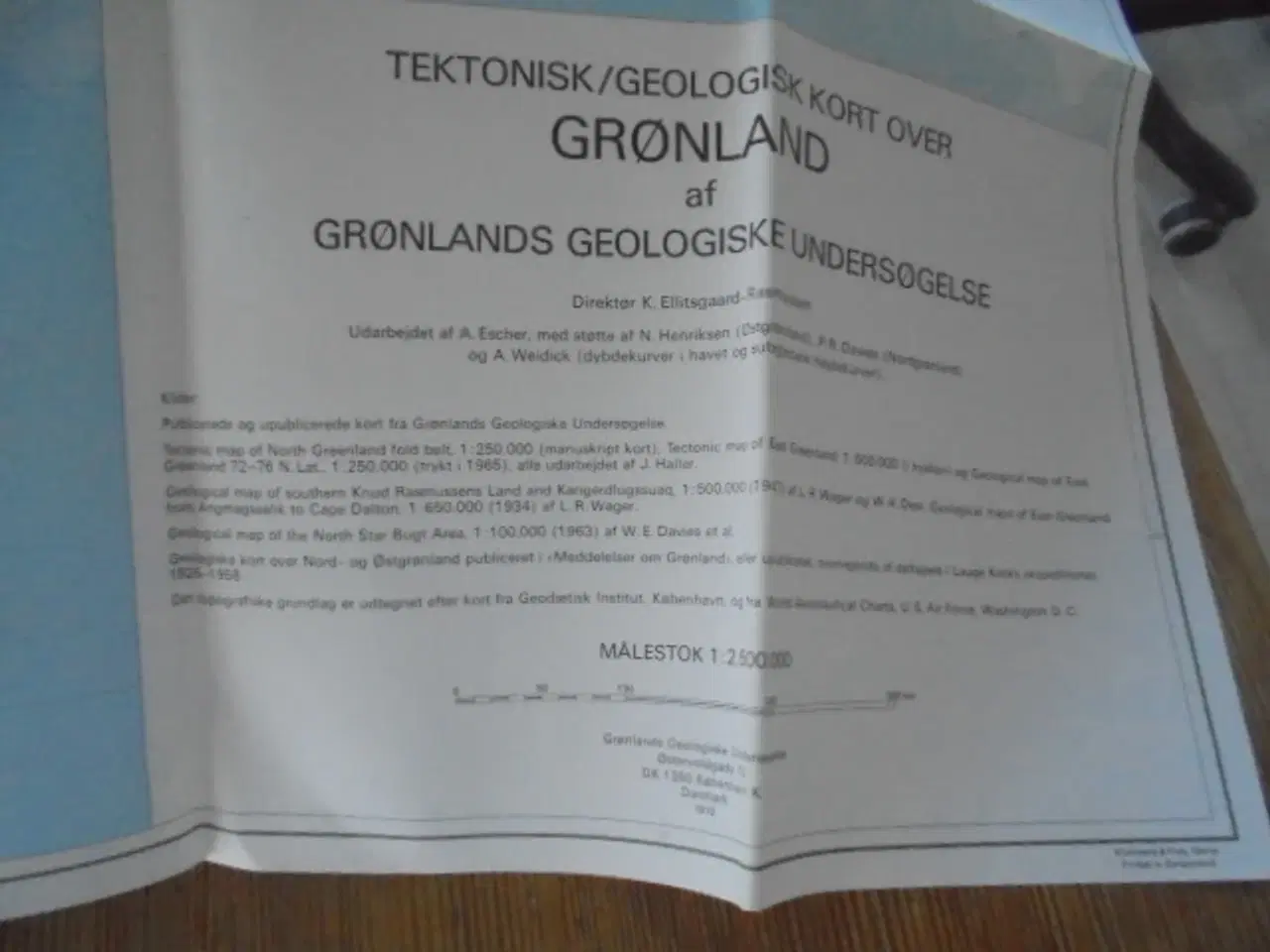 Billede 4 - Kortbilag over Grønland fra Trap Danmark – 1970  