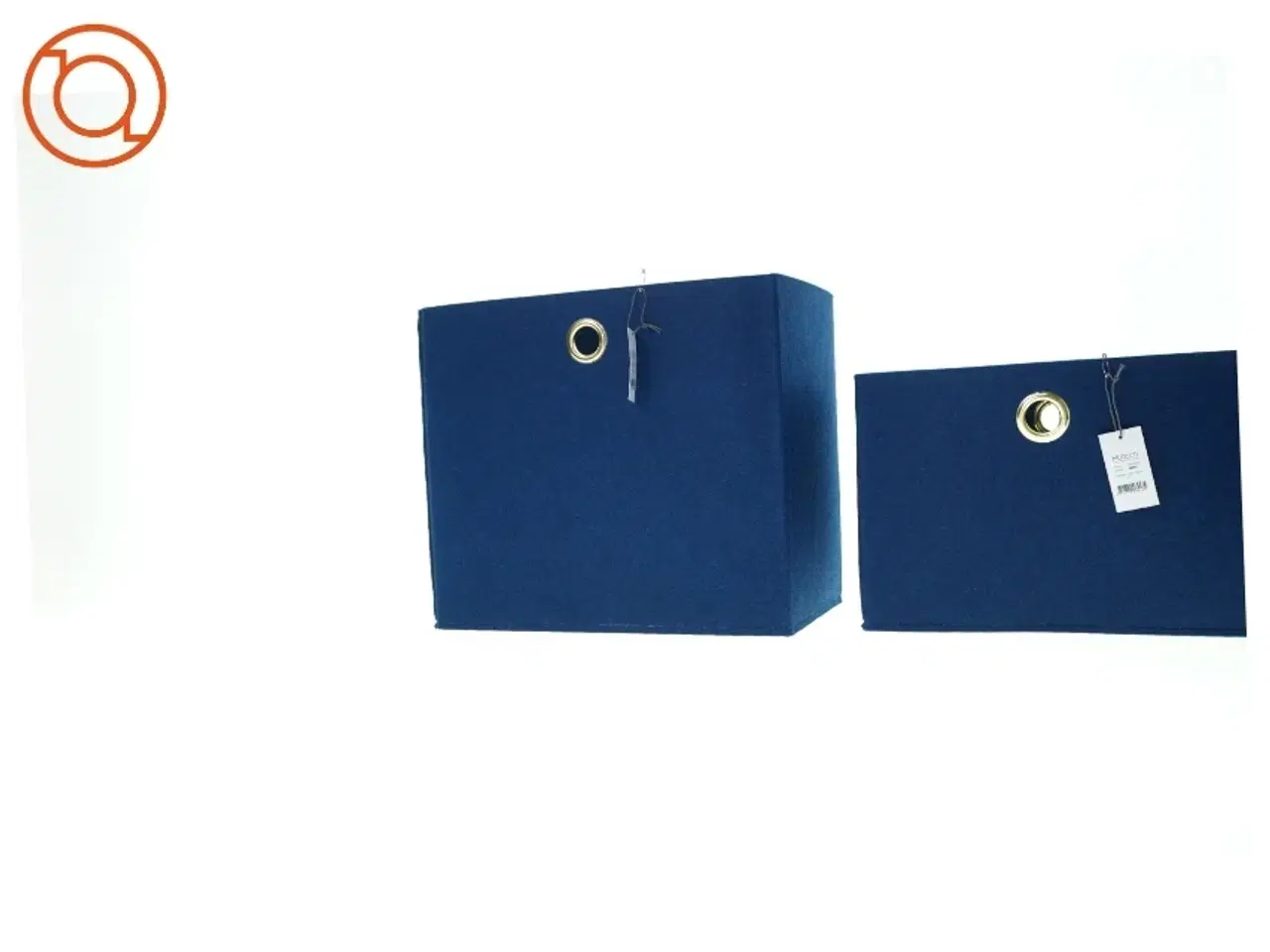 Billede 1 - Stof kasser fra Hübsch (str. 40 x 24 og 35 x 20)