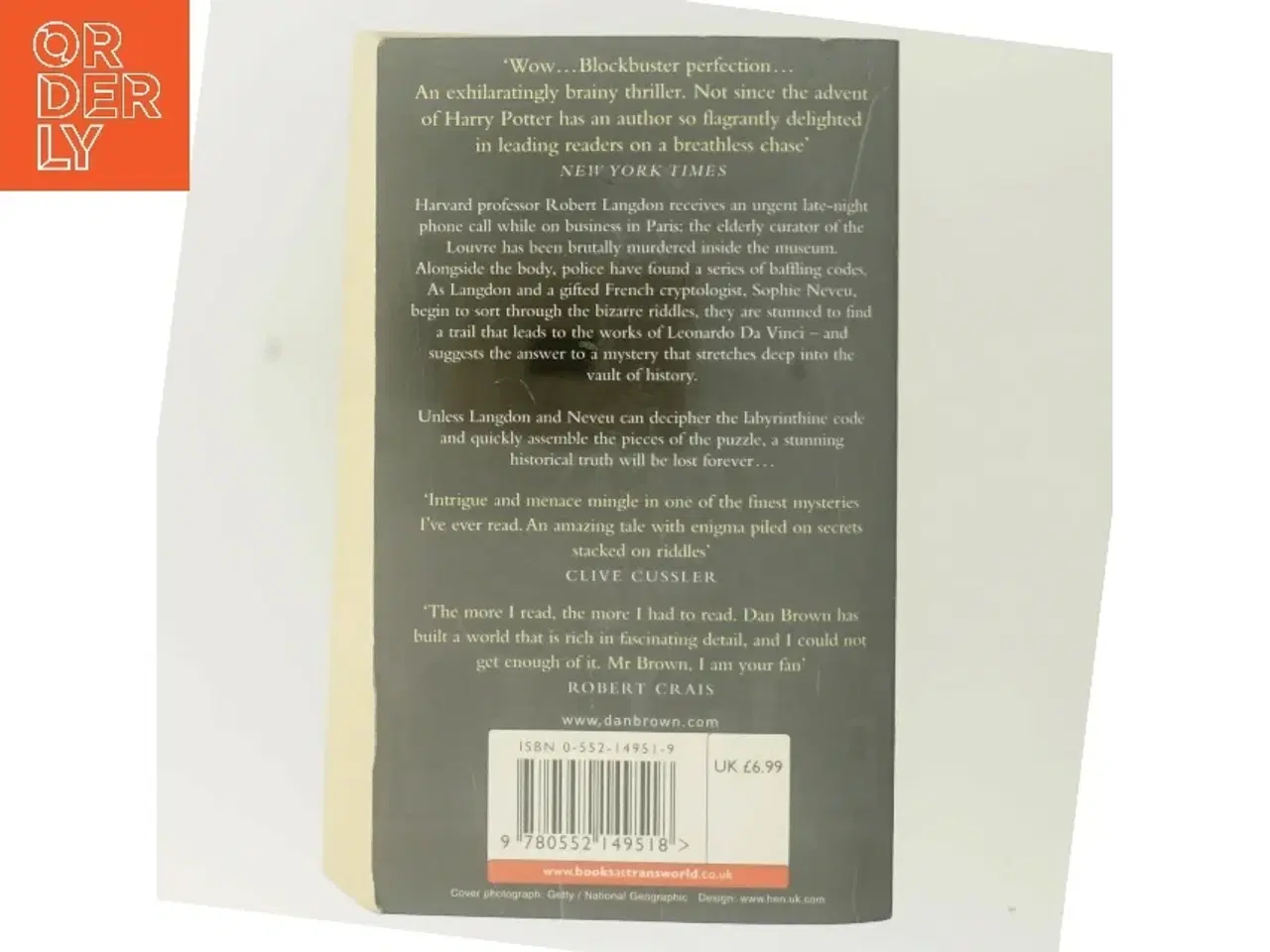 Billede 3 - The Da Vinci Code by Dan Brown af Dan Brown (Bog)