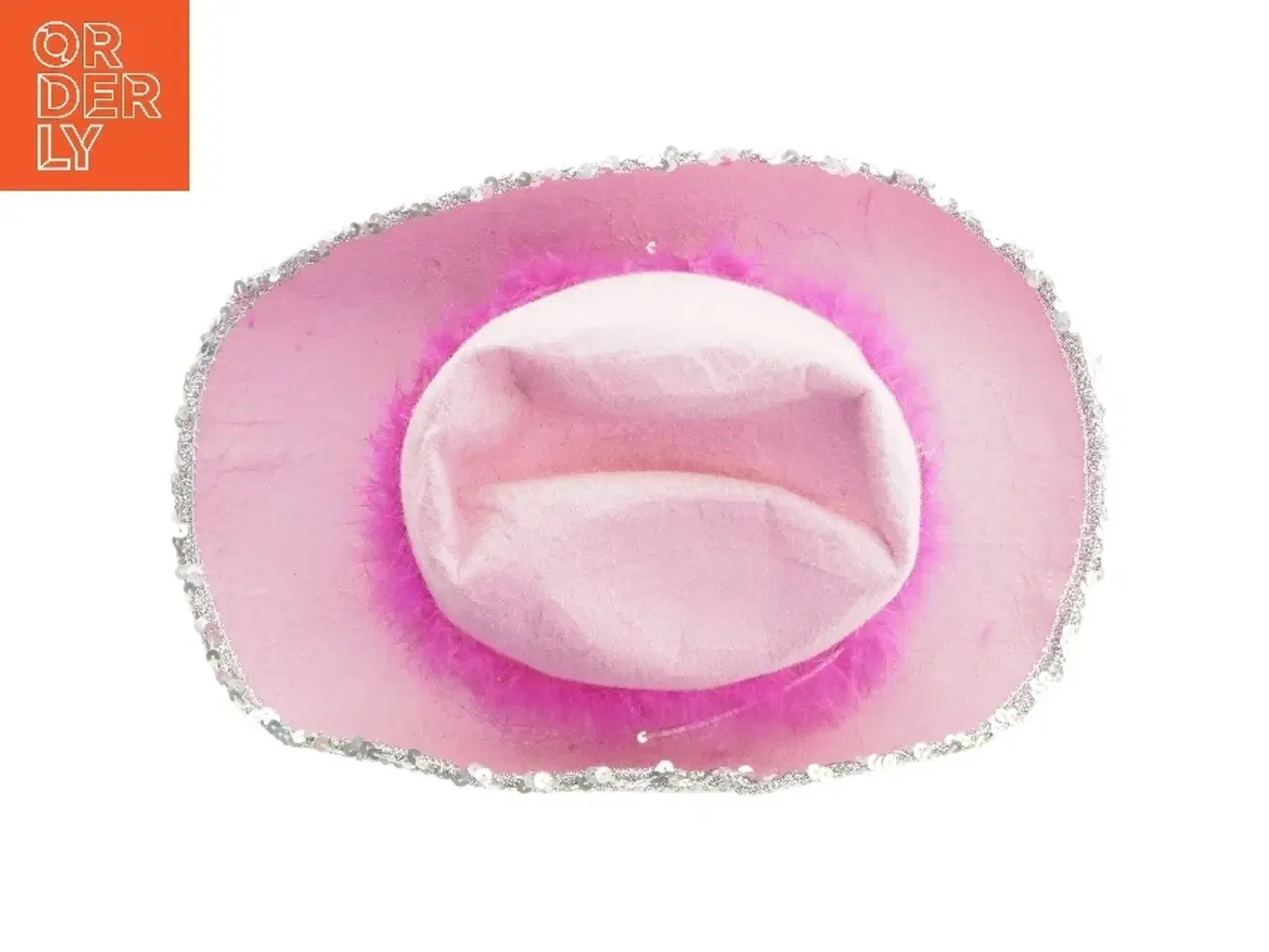 Billede 4 - Pyntet cowboyhat i lyserød (str. Ø 20 cm)