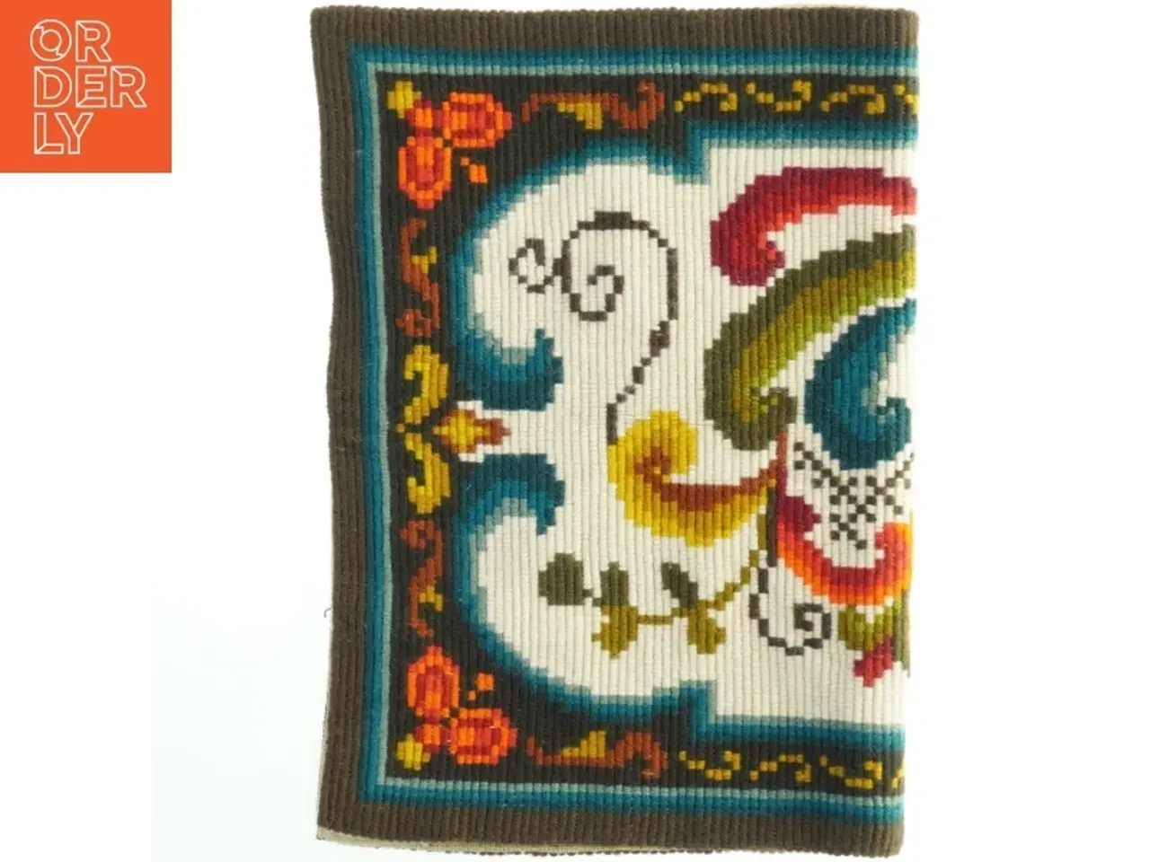 Billede 4 - Broderet vægtæppe - norsk åkle (str. 48x68 cm)