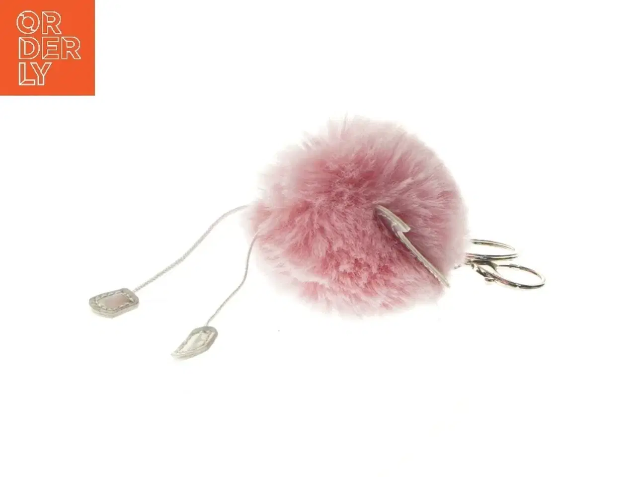 Billede 3 - Unicorn nøglering med pelspompon (str. Ø 7 cm)