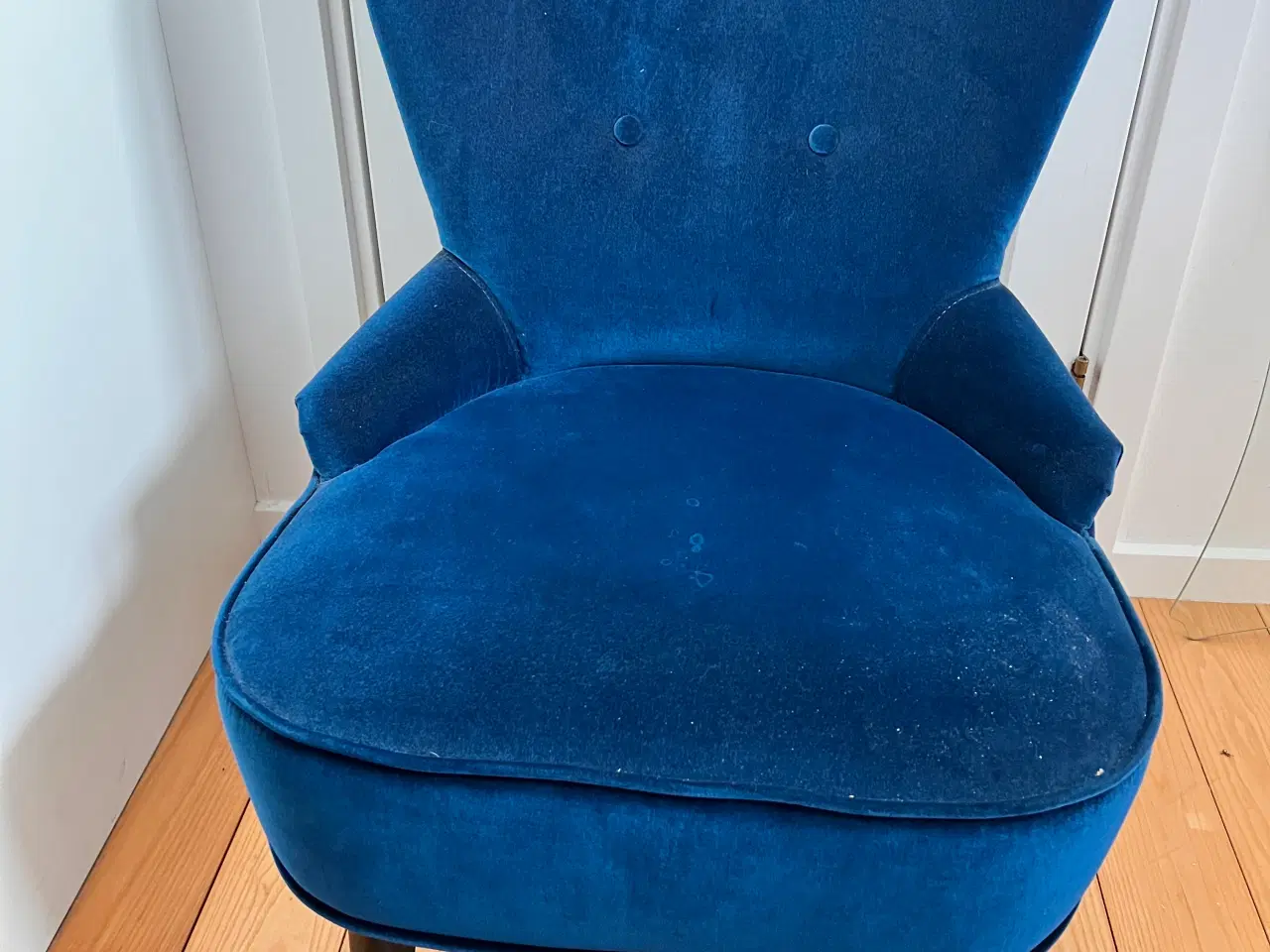 Billede 1 - Blå plys lænestol fra IKEA – REMSTA