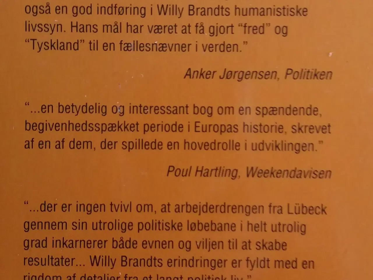 Billede 2 - Willy Brandt  erindringer