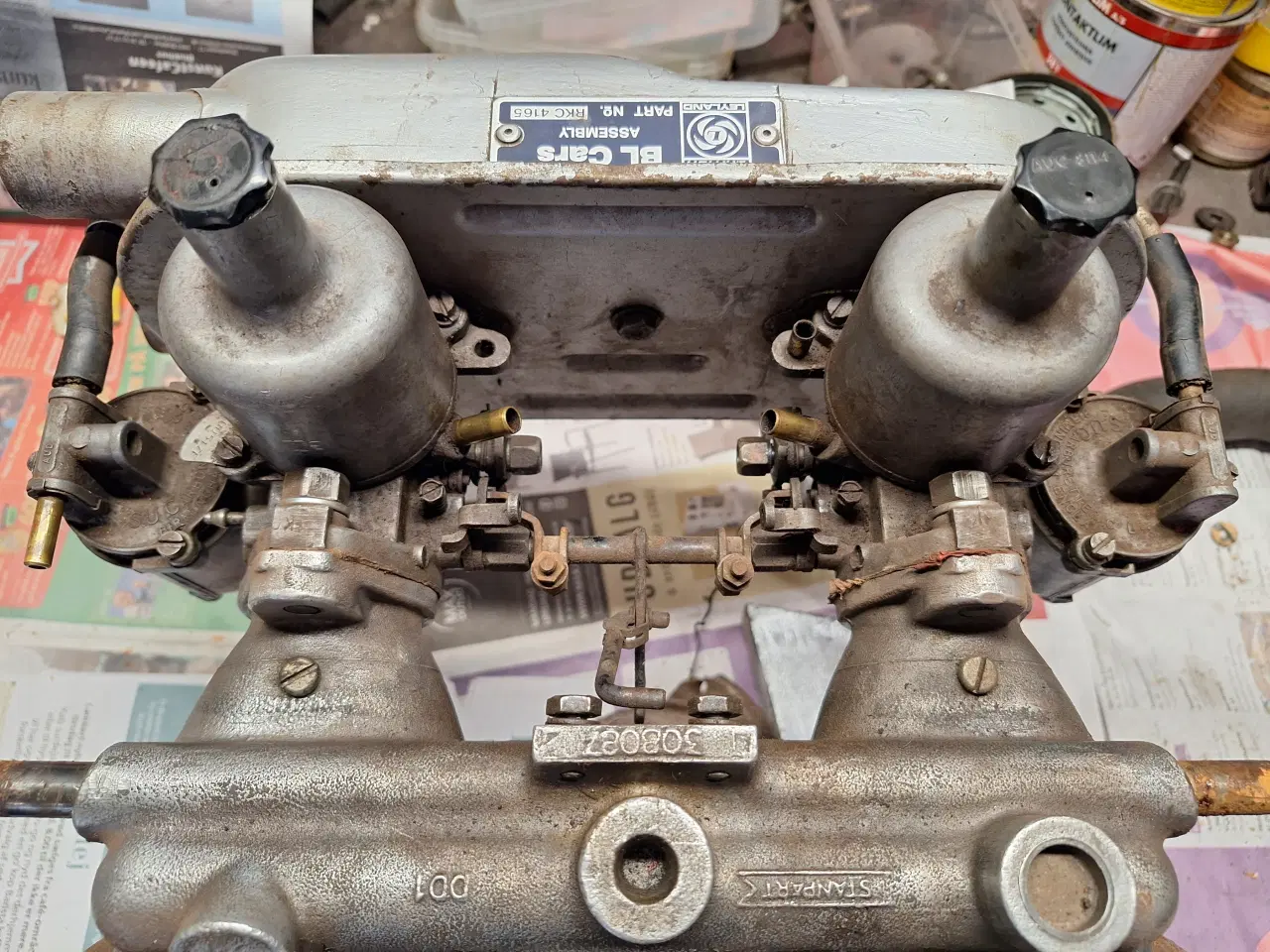 Billede 2 - Triumph Spitfire MK4, 1300 Dobbelt karburator+Mani