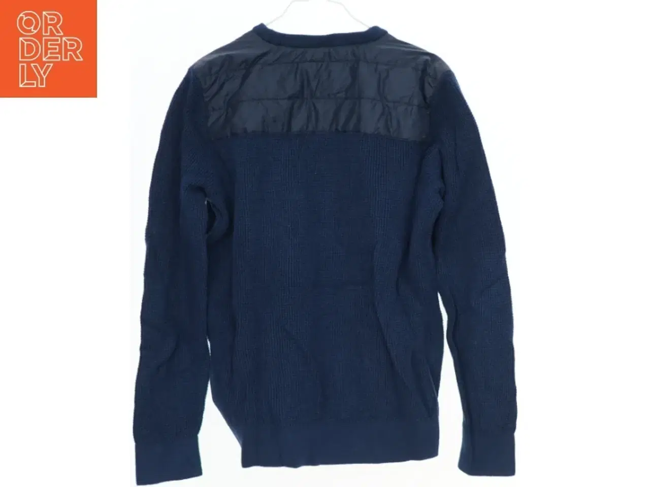 Billede 2 - Blå striktrøje med detaljer fra Tommy Hilfiger (str. 152)