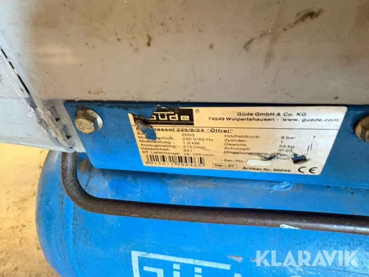 Billede 7 - Kompressor Güde 225/8/24