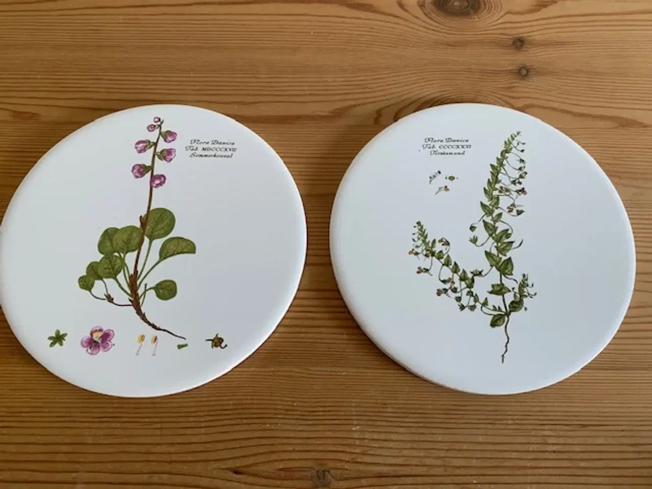 Billede 1 - Flora Danica platte, vintage - samlet pris 30 kr.