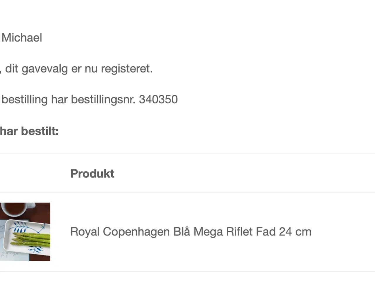 Billede 3 - Royal Copenhagen Blå Mega Riflet 24 cm