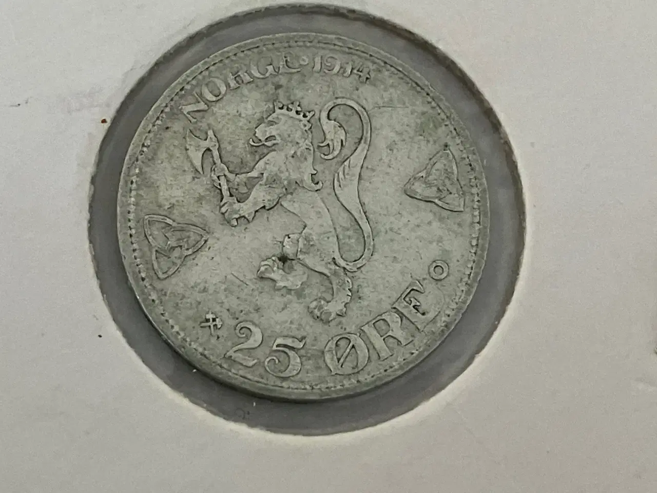 Billede 1 - 25 Øre 1914 Norge