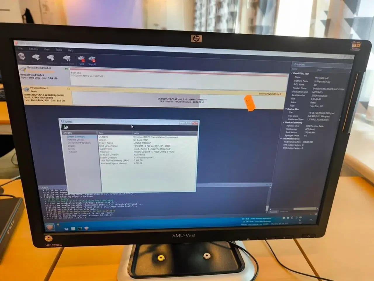 Billede 5 - Skærm 22" m. tastatur HP L2206w (PC medfølger ikke)