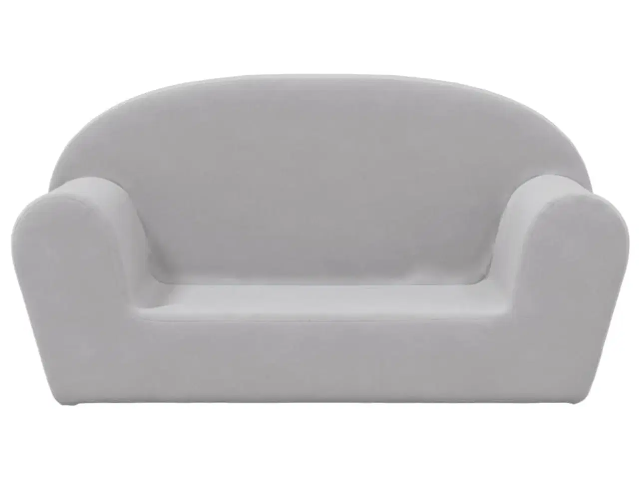 Billede 3 - 2-personers sofa til børn blødt plys lysgrå