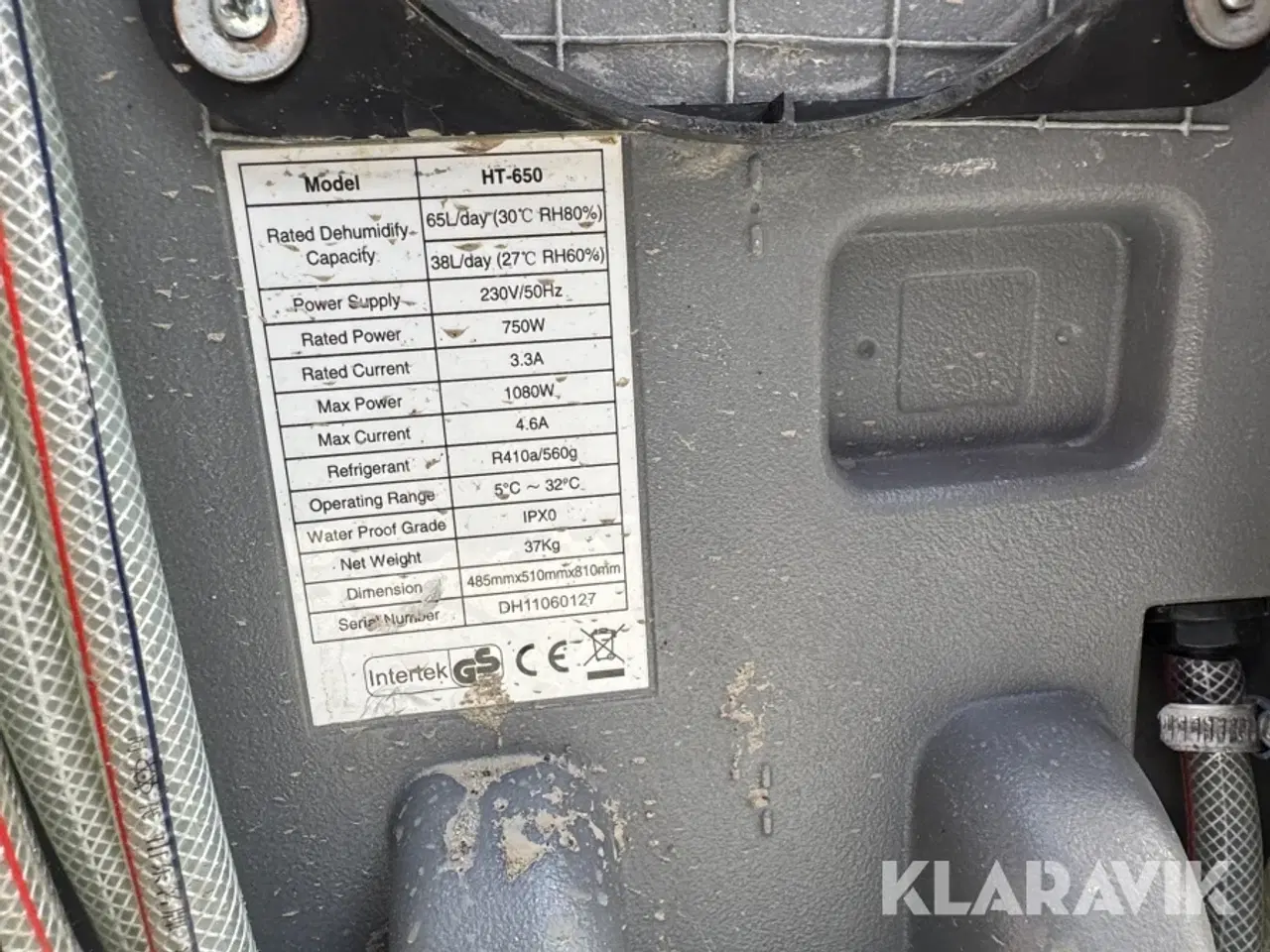 Billede 2 - Affugter Intertek Ht650