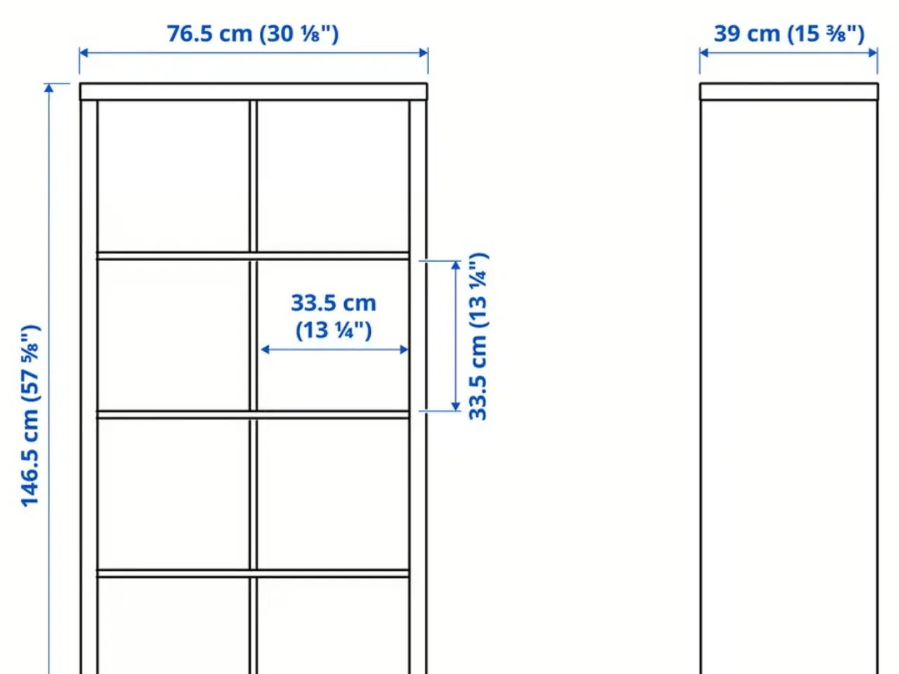 Billede 5 - Ikea Kallax reol med understel 