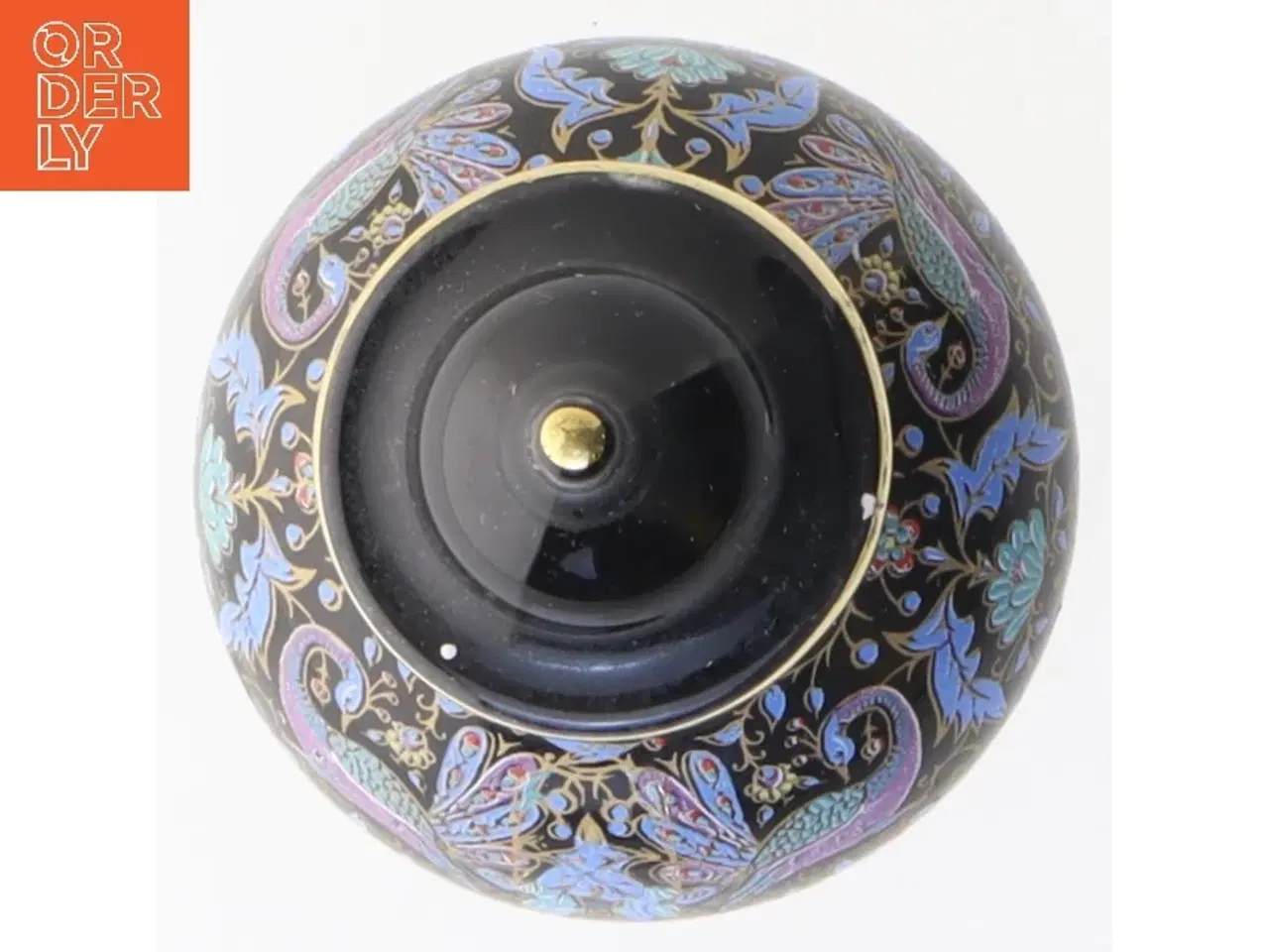 Billede 2 - Dekorativ krukke med peacock design (str. Ø 5 cm)