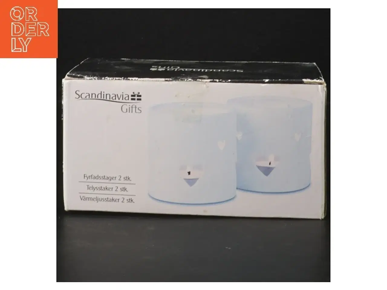 Billede 3 - Hvide fyrfadslysestager fra Scandinavia Gifts (str. 8 cm)