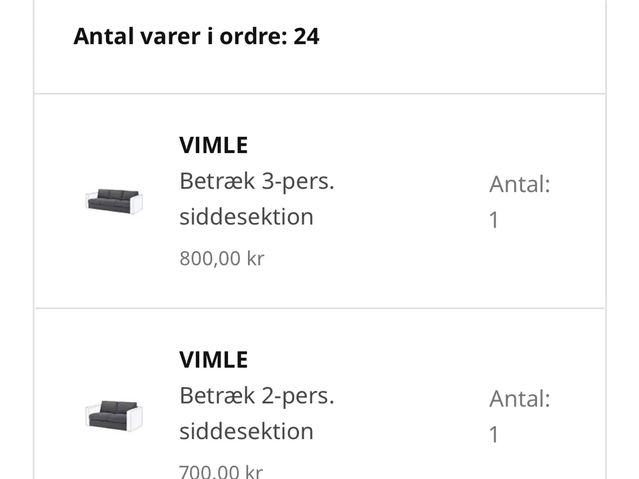 Billede 8 - Vimlesofa fra IKEA