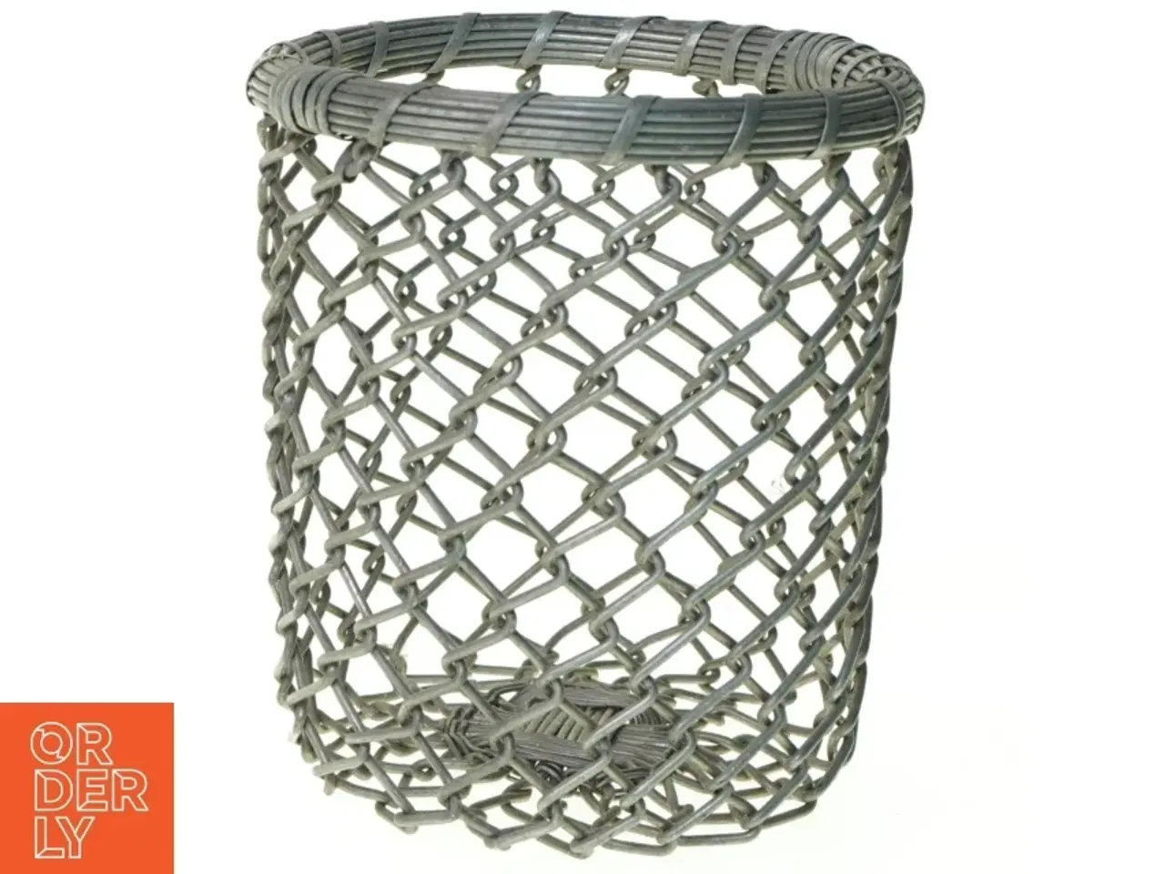 Billede 1 - Fil de fer Metal Flet Kurv fra Udkant (str. 16 x 14 cm)