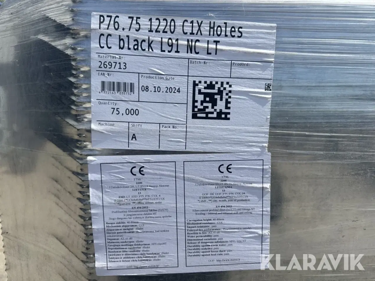 Billede 11 - Bølgeplader Euronit 700T FK sort 150 styk