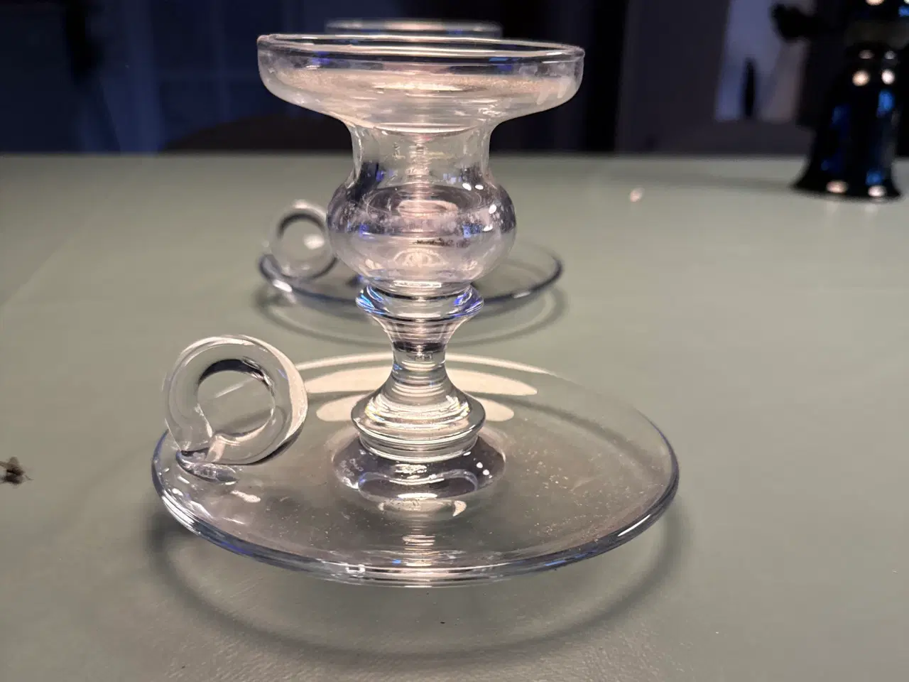 Billede 2 - Glas lysestager 2stk.
