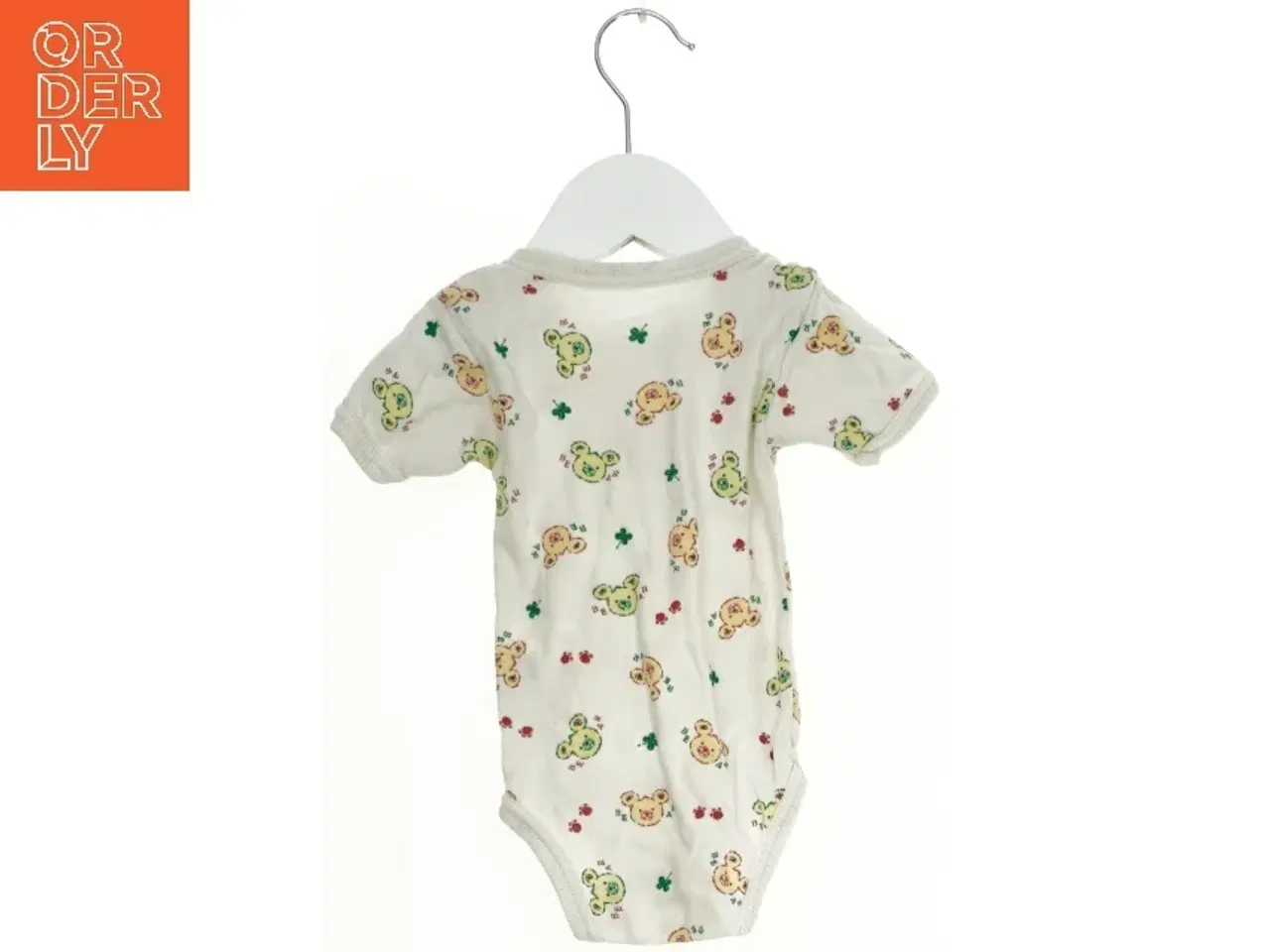 Billede 2 - Baby bodystocking med kort ærmer og bamseprint (str. 74)