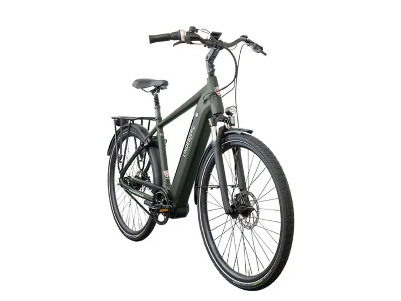 Billede 5 - Lindebjerg 28'' Elcykel Center Royal H - Mat grøn