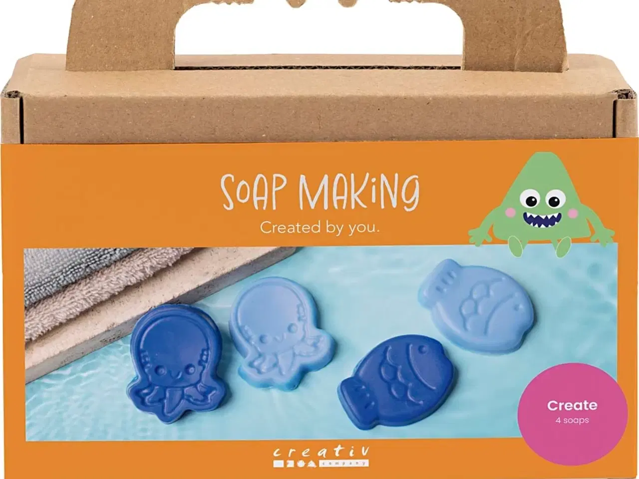 Billede 1 - DIY Kit Sæbefremstilling, Havdyr, blå, 1 pk.