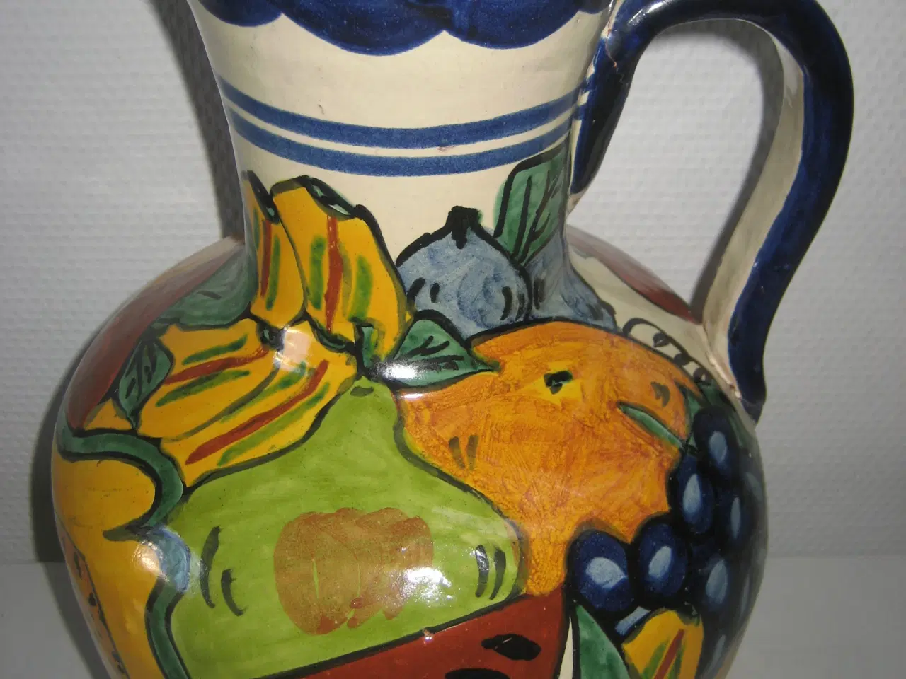 Billede 1 - Stor krukke i stærke farver