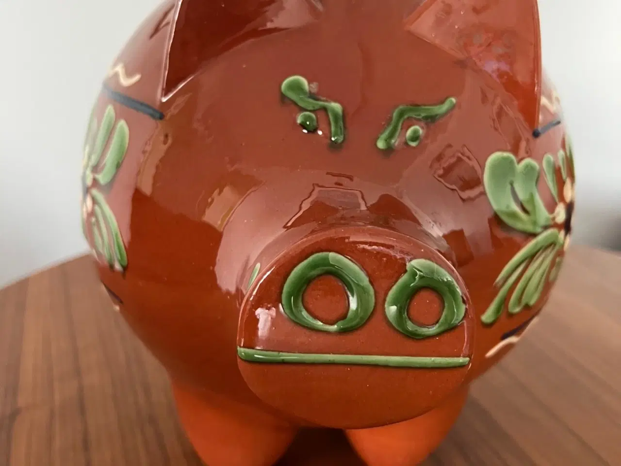 Billede 4 - Stor og flot gammel sparegris i keramik fra Guldkr