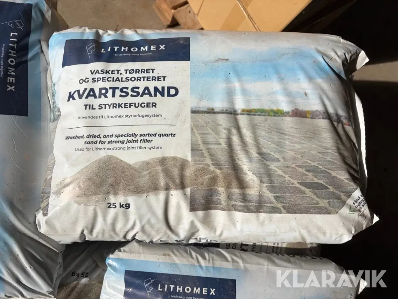 Billede 8 - Kvartsand til styrkefuger Lithomex 650kg / 27 sæt