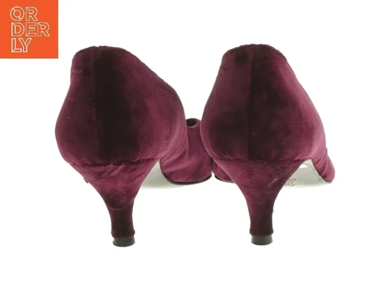 Billede 2 - Vinrøde stiletter fra Vero Cuoio (str. 37,5 )