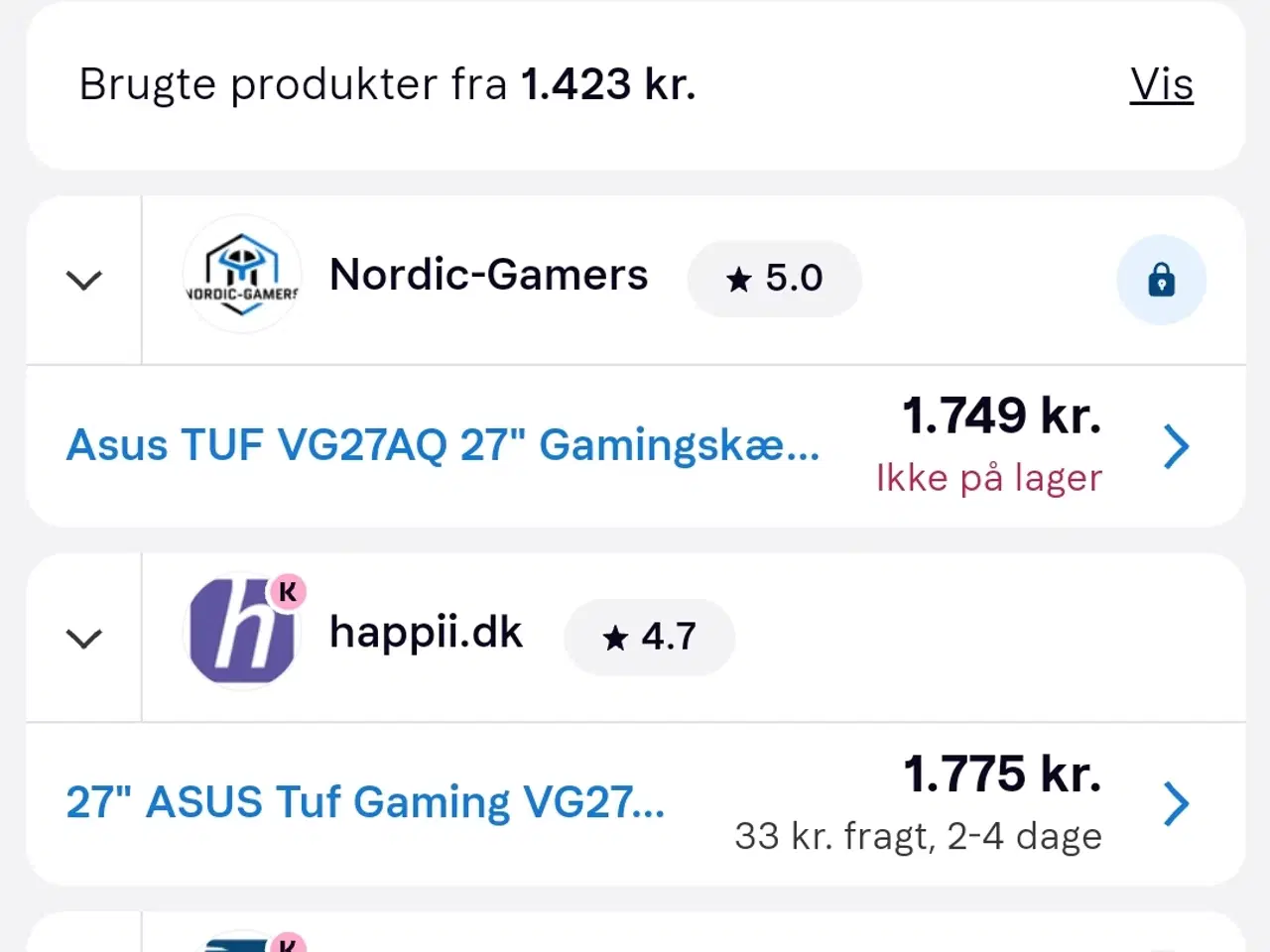 Billede 3 - Asus VG27AQ 27" TUF gaming skærm (sort), fladskærm