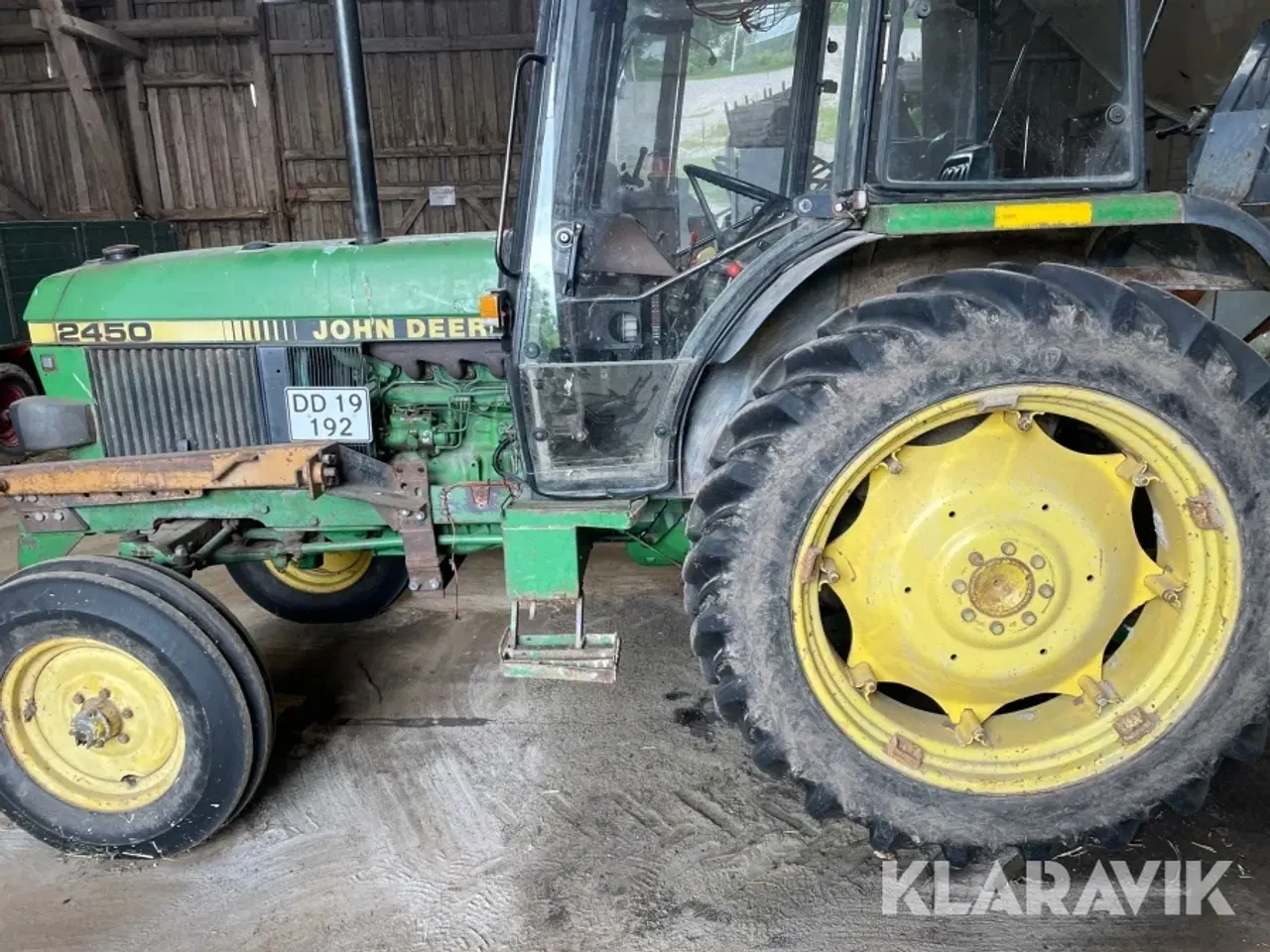 Billede 6 - Traktor JOHN DEERE 2450 med frontlæsser