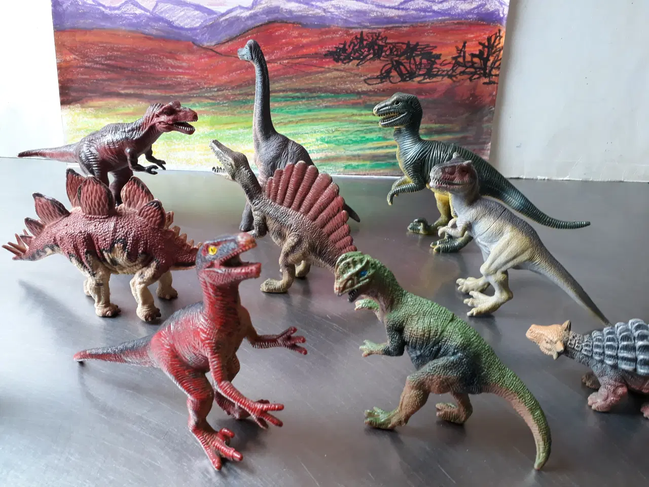 Billede 6 - Solgt / 20 Mellemstore Dinosaurer 