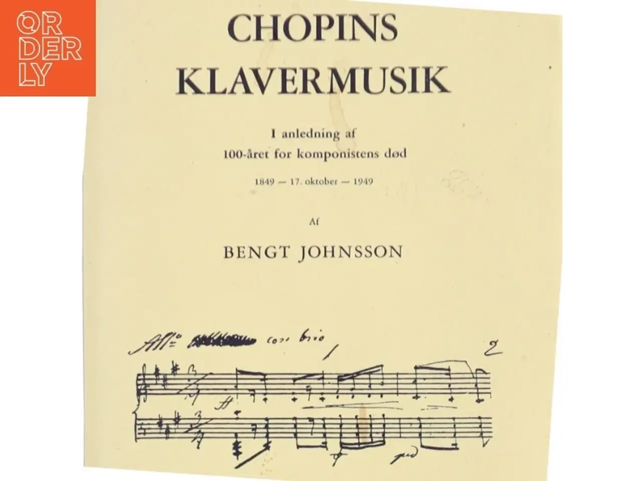 Billede 1 - Chopins Klavermusik af Bengt Johnsson (Bog)