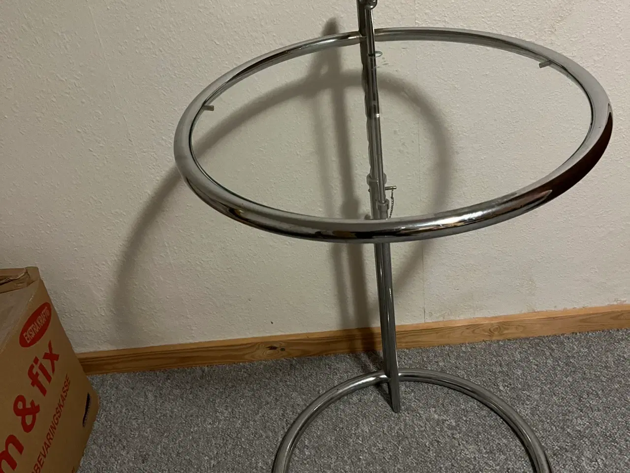 Billede 1 - Sidebord i glas og metal