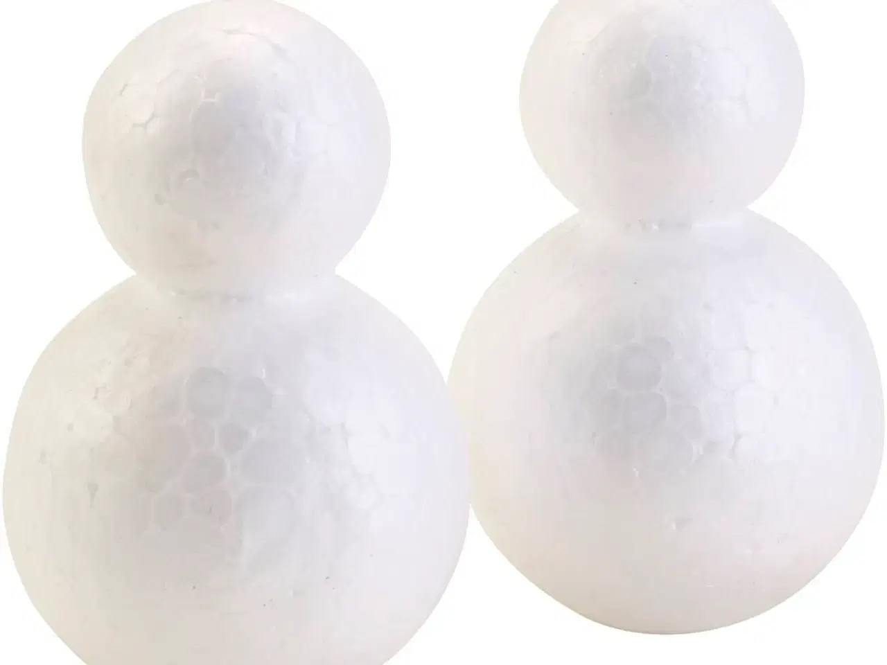 Billede 1 - 50 stk. Styroporfigurer, H: 6,5 cm til kreative projekter