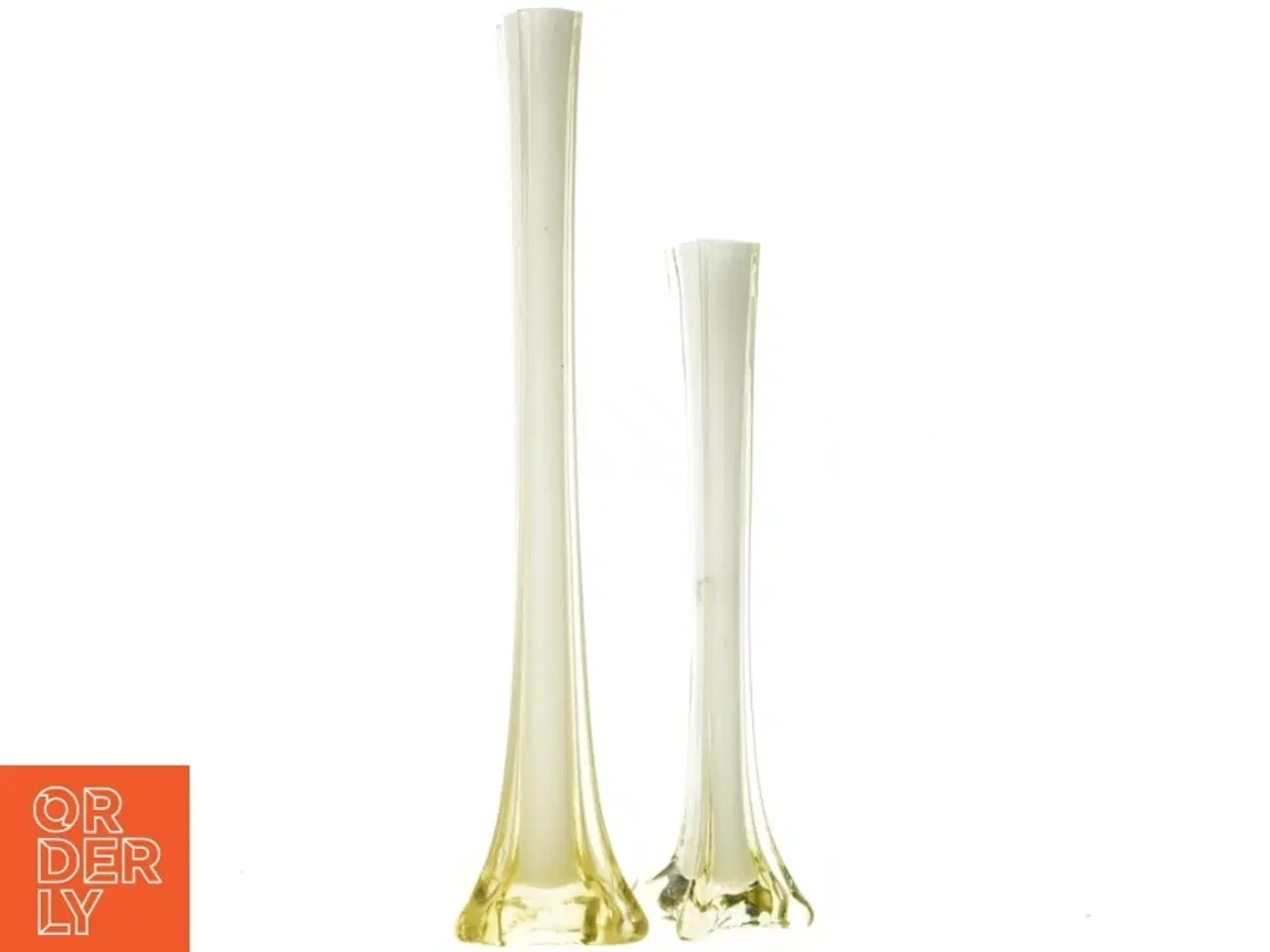 Billede 1 - Tynde vaser i glas (str. 40 x 8 & 30 x 6)