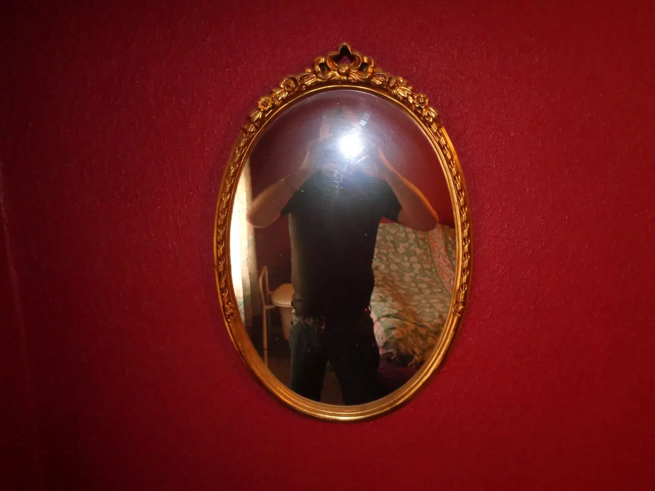 Billede 1 - oval spejl