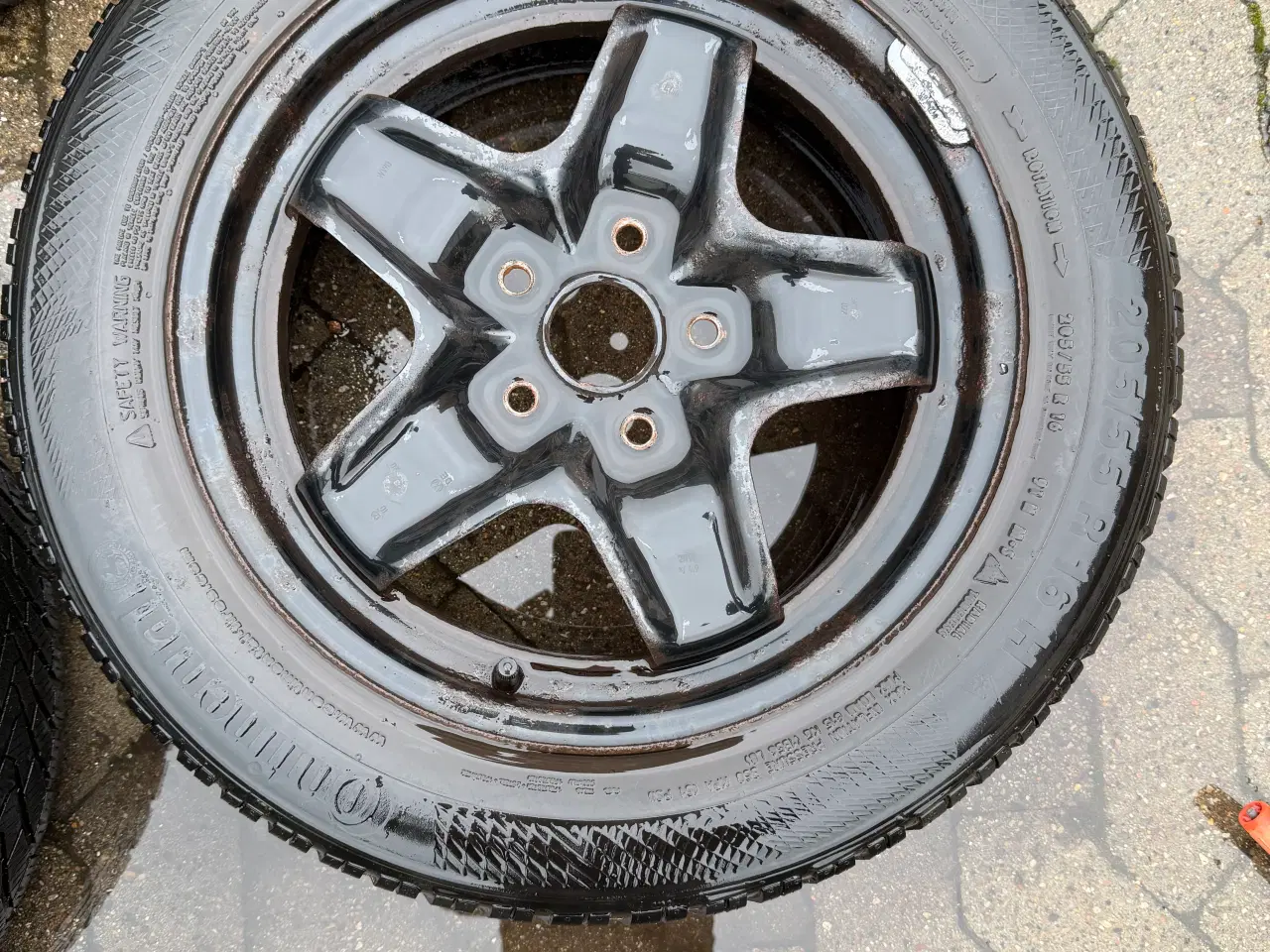 Billede 4 - 205/55/16 stålfælge vinterdæk med originale Vw hju