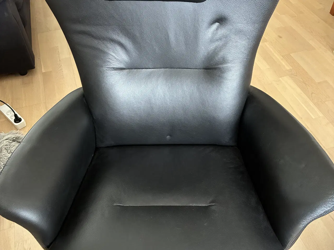 Billede 1 - Helt ny og ubrugt læderstol sælges