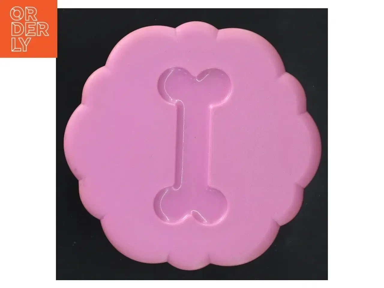 Billede 3 - Glasbeholder med lyserødt låg (str. 11 cm)