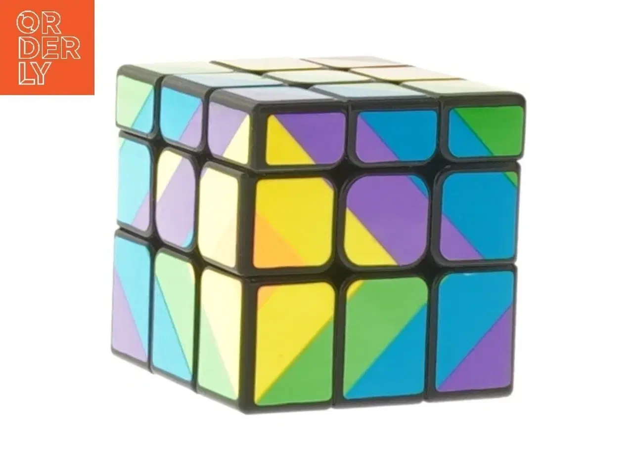 Billede 1 - Magisk kube med diagonale farver (str. 5,5 cm)
