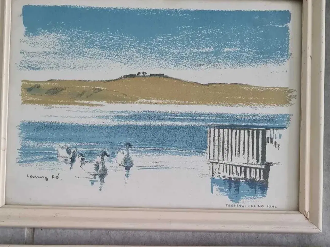 Billede 3 - Litografi, grafisk tryk, akvarel, 