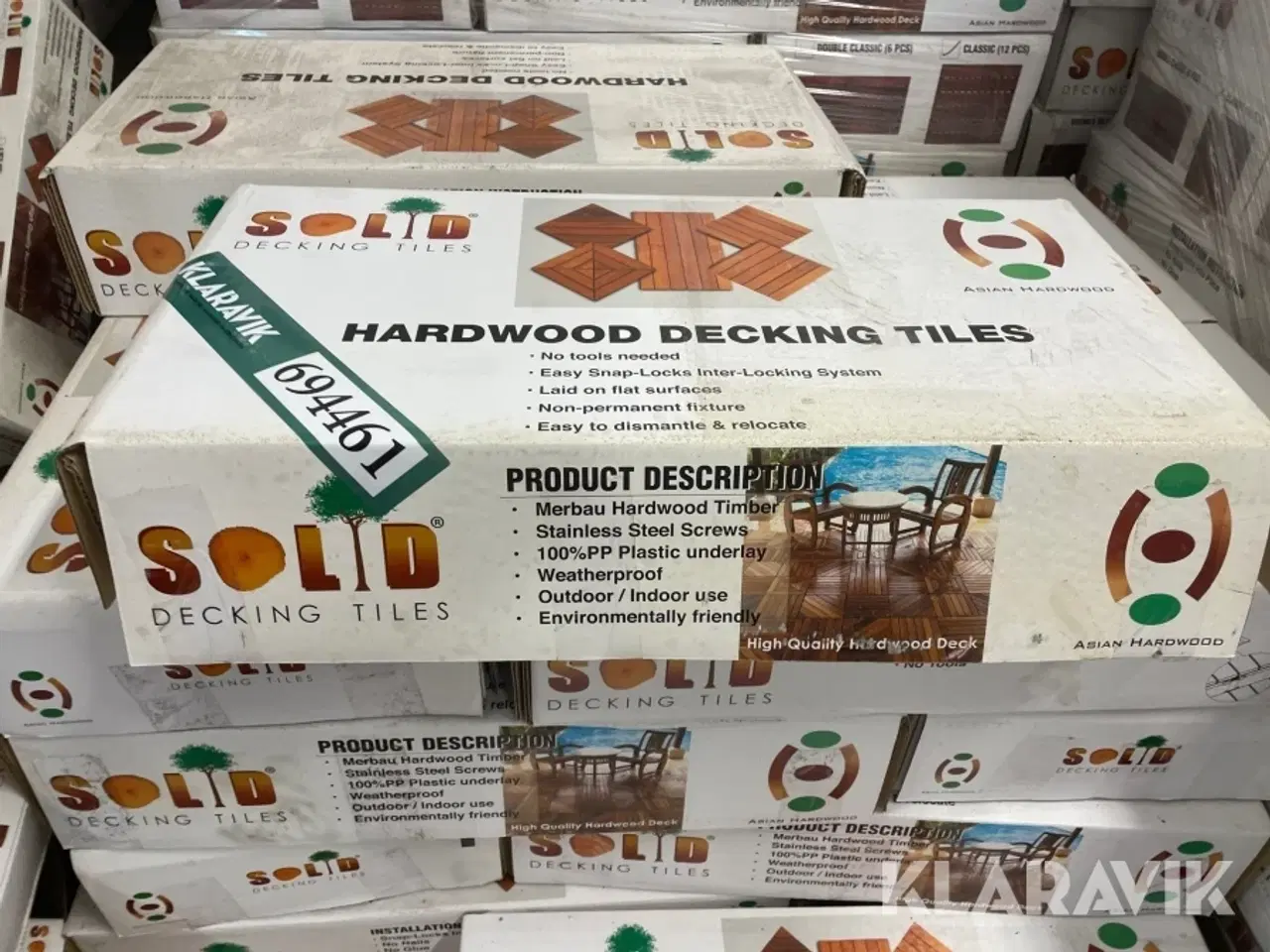 Billede 3 - Gulv Solid Hardwood Decking Tiles 300 kvm