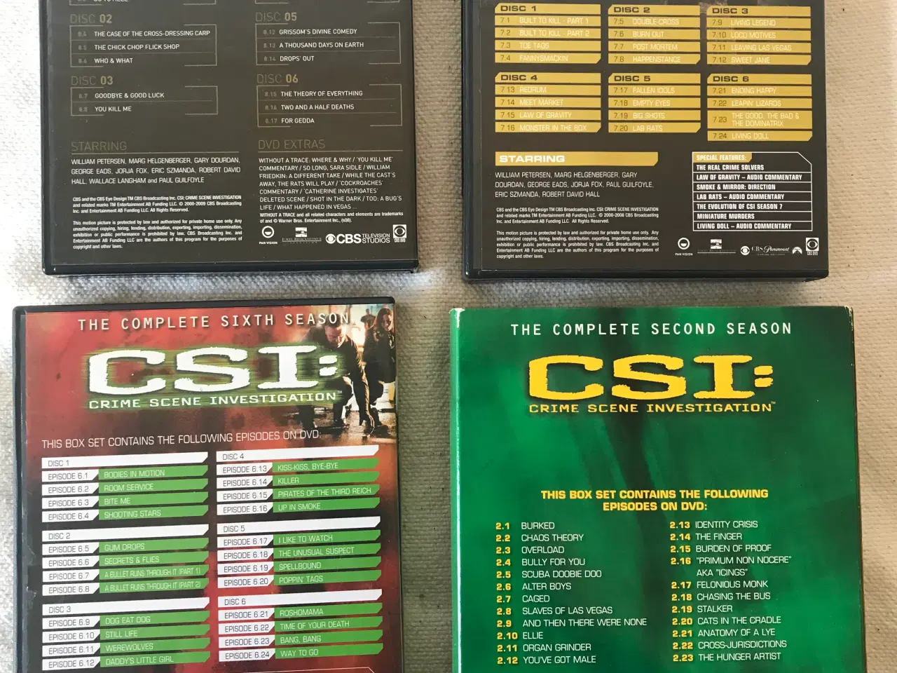 Billede 2 - CSI TV-Serier Sæson 2,6,7,8 DVD