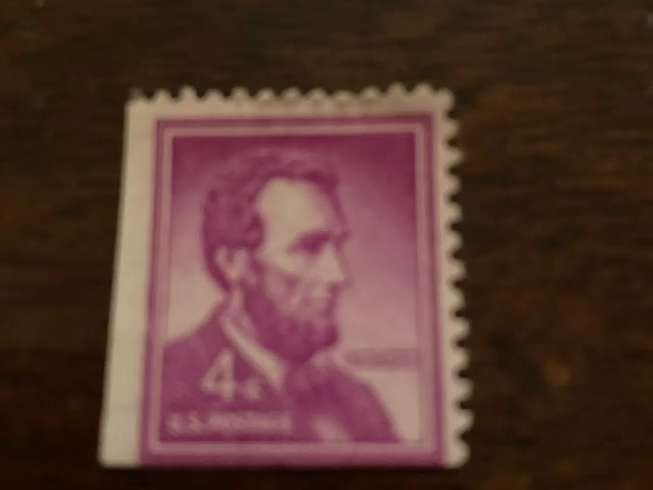 Billede 1 - Frimærke Abraham Lincoln ikke brugt