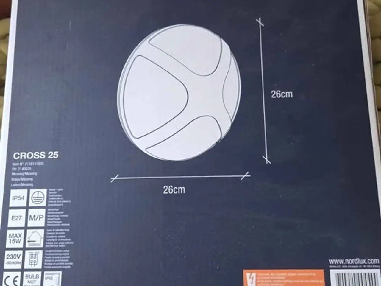 Billede 2 - Nordlux Cross 25 Udendørslamper, messing farvet